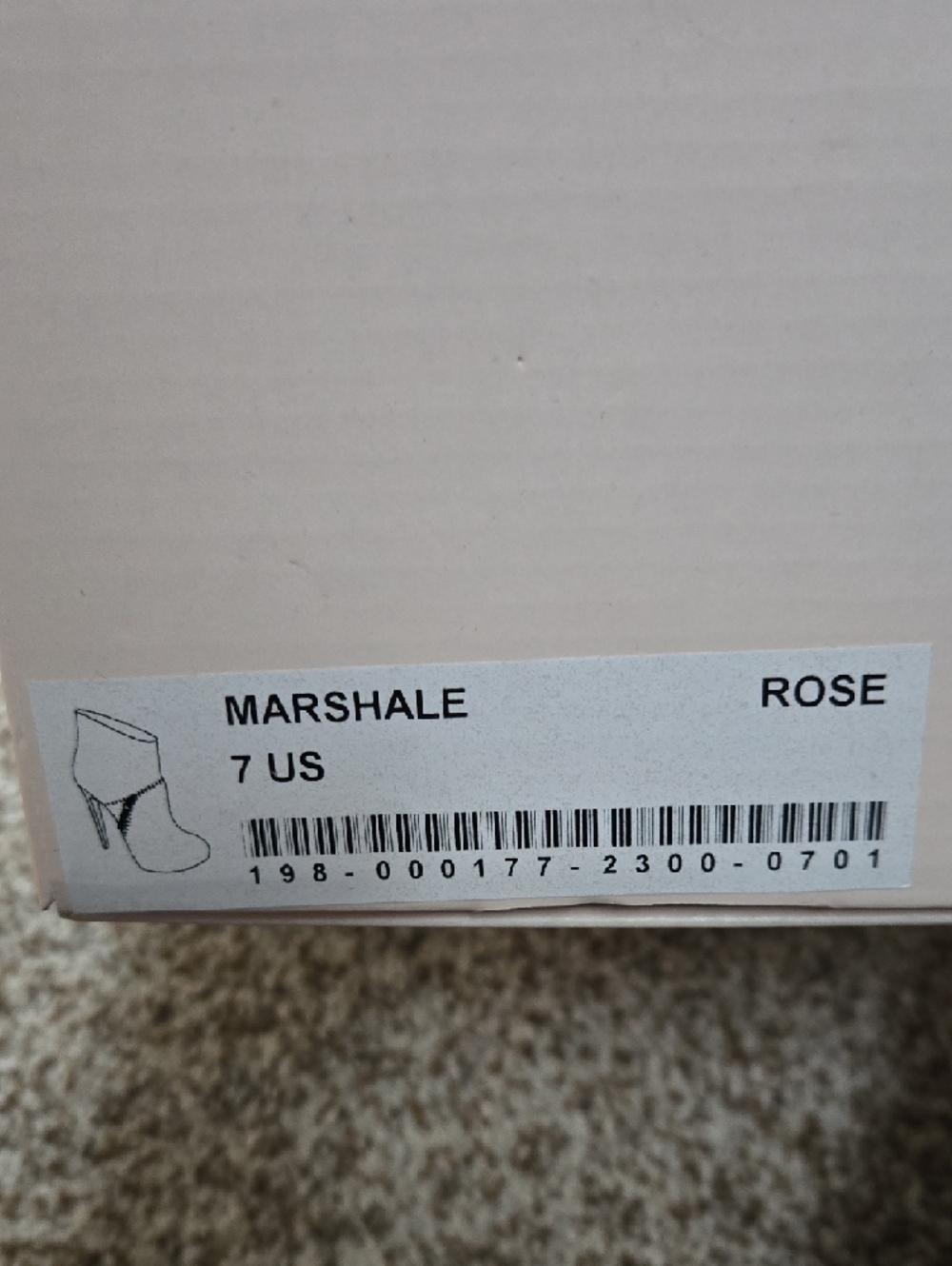 Madison Park Two-Tone Pink Suede & Leather High Heel Ankle Booties - Picture 4 of 5